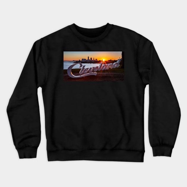 Cleveland Edgewater Script Crewneck Sweatshirt by dalekincaid